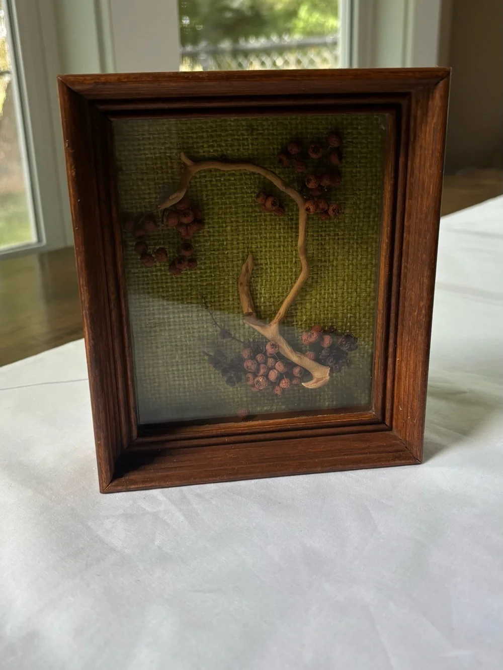 Vintage Wooden 1970’s Shadow Box (keep display or make your own) Folk Art